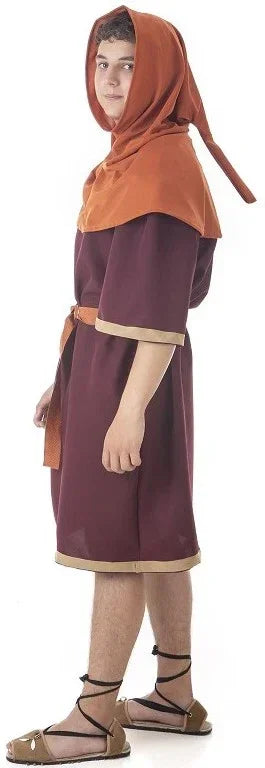 Disfraz de Campesino Medieval con Capucha para Hombre Campesinos y Posaderos Medievales Llopis